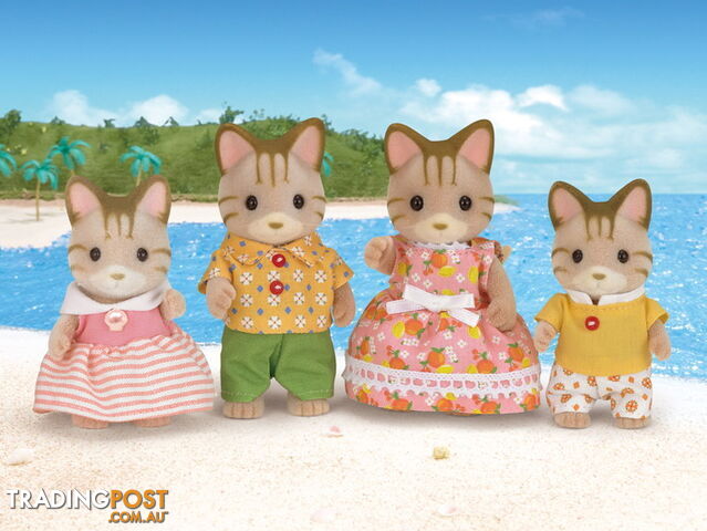 Sylvanian Families - Striped Cat Family - Mdsf5180 - 5054131051801