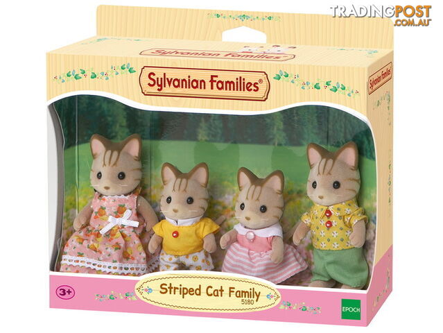 Sylvanian Families - Striped Cat Family - Mdsf5180 - 5054131051801