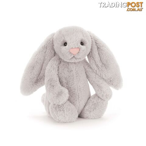 Jellycat Bashful Silver Bunny Small Silver 18x9x10cm   Bass6bs - 670983074000