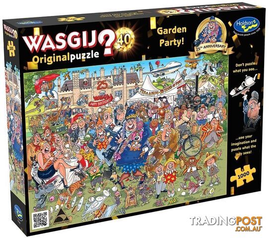 Wasgij - Original 40 - Garden Party Holdson Jigsaw Puzzle 1000 Piece - Jdhol775163 - 9414131775163