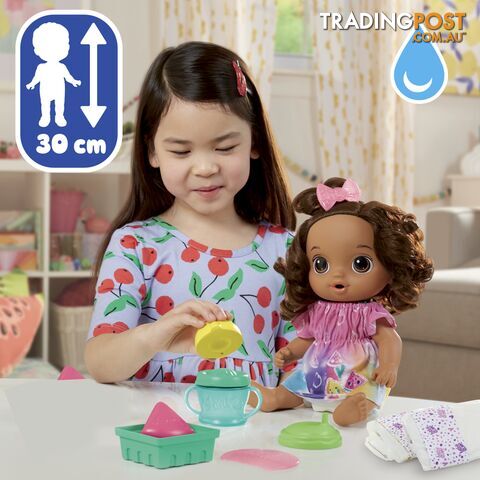 Baby Alive - Fruity Sips Baby Doll Brown Hair - Hbf73575xoo - 5010996100481