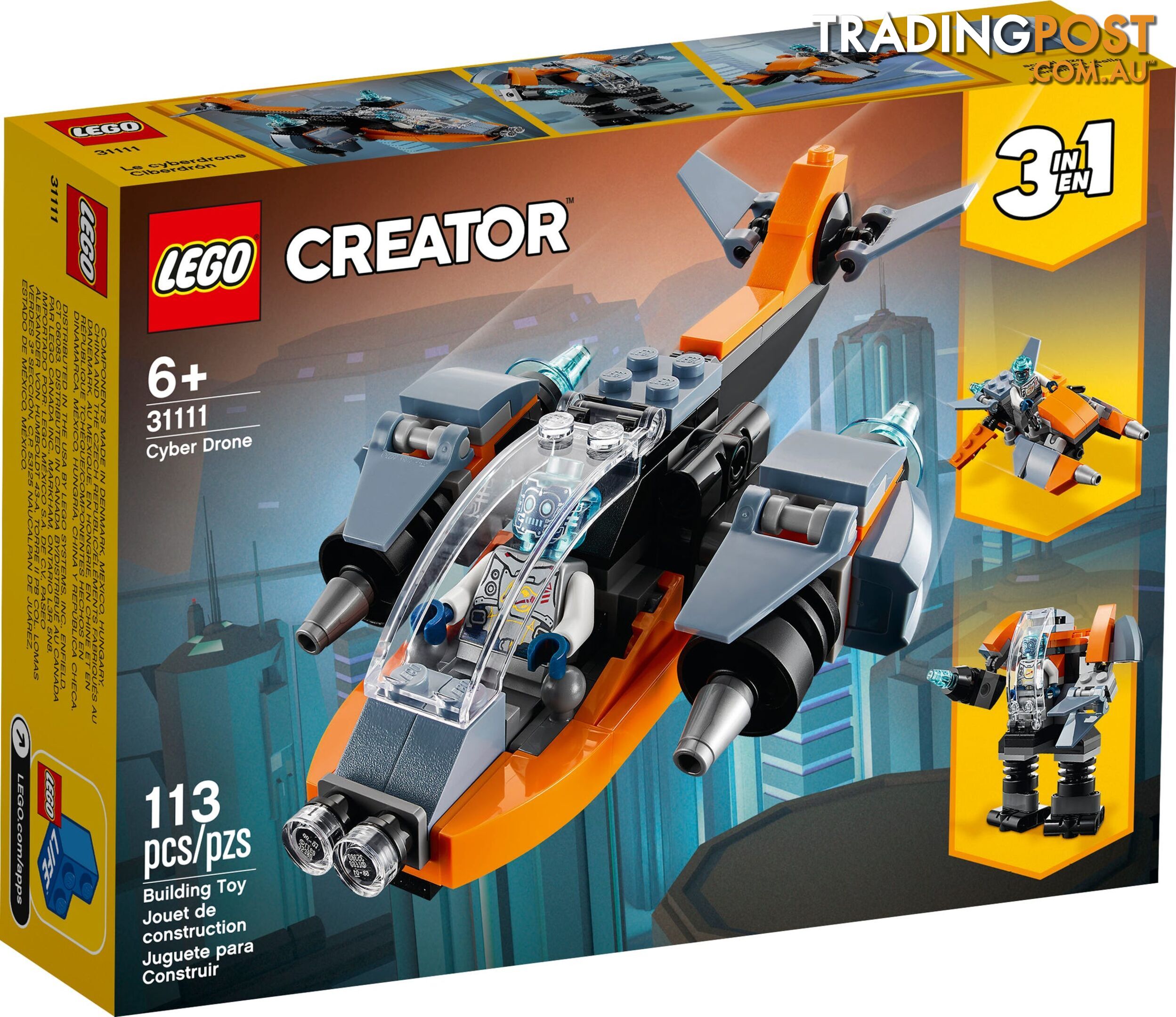 LEGO 31111 Cyber Drone - Creator 3-in-1 - 5702016889208