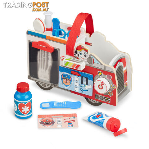 Melissa & Doug - Paw Patrol Marshalls Wooden Rescue Caddy   Mdmnd33276 - 000772332767