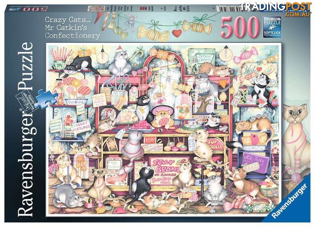 Ravensburger - Mr Catkins Confectionery Jigsaw Puzzle 500pc Rb16756 - 4005556167562