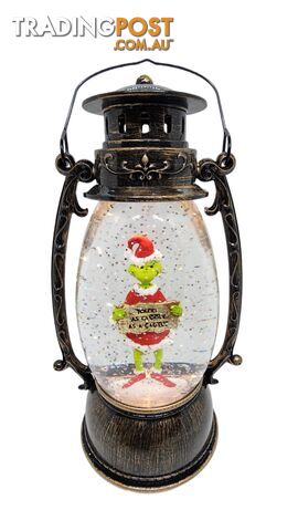 Cotton Candy - Xmas Dr. Seuss Grinch â€˜ Youâ€™re Cuddly As A Cactus â€™ Brass Lantern - Ccxgr51 - 9353468016825