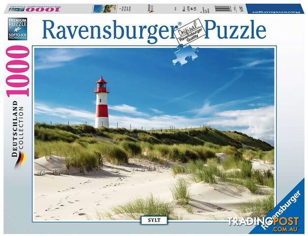 Ravensburger - Lighthouse In Sylt North Sea Beach Motif - Jigsaw Puzzle 1000pc - Mdrb13967 - 4005556139675