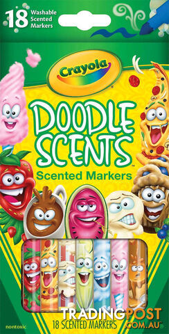 Crayola - Doodle Scent Washable Scented Markers 18pk - Bs588248 - 071662382483