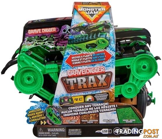 Monster Jam - 1:15 Scale Grave Digger Trax Radio Control - Si6067880 - 778988492697