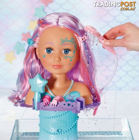 Baby Born - Sister Styling Mermaid Head Bj830550 - 4001167830550