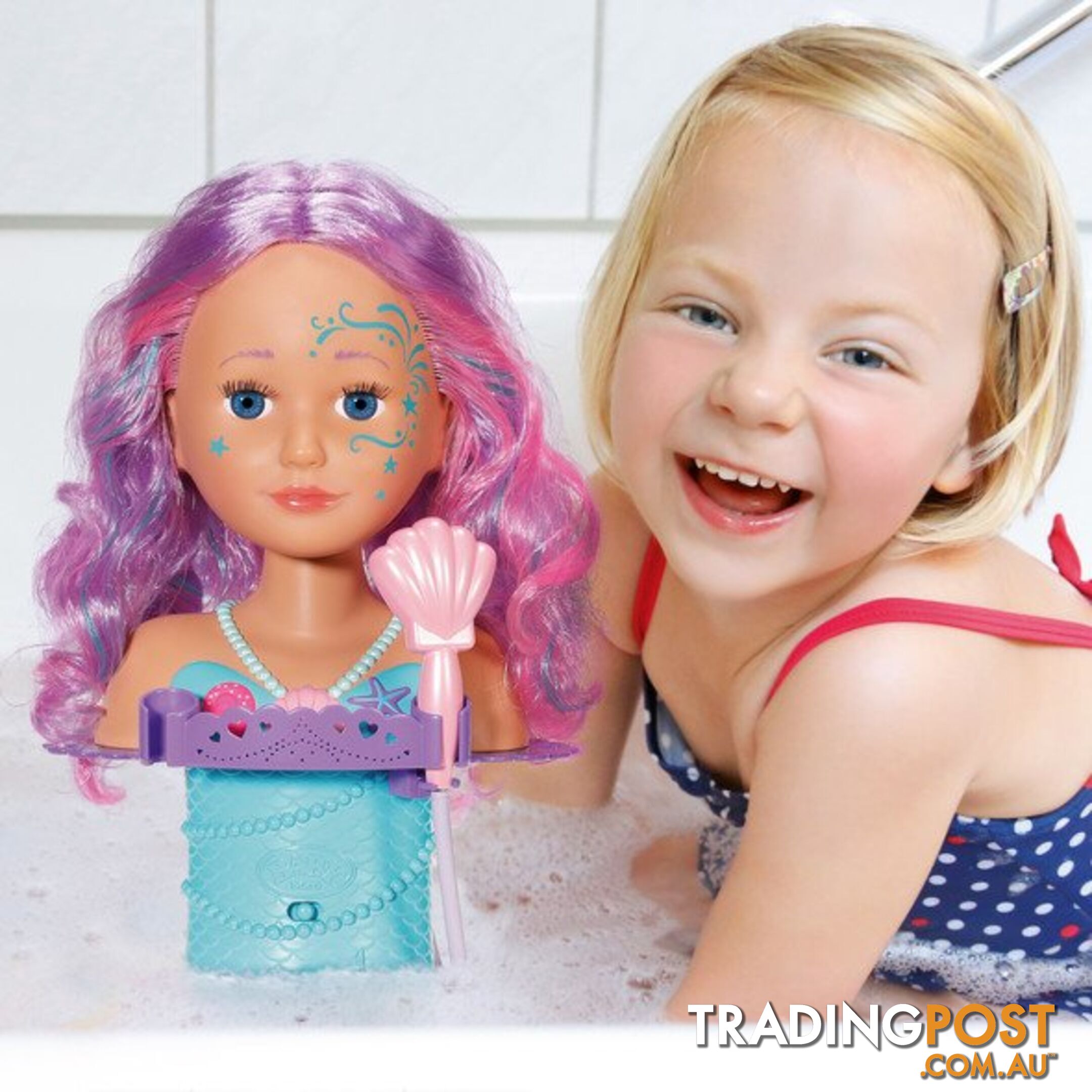 Baby Born - Sister Styling Mermaid Head Bj830550 - 4001167830550