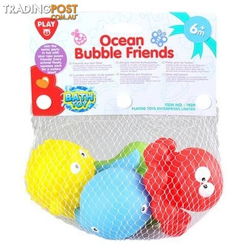 Ocean Bubble Friends Bath Toys - Assorted  Playgo Toys Ent. Ltd Art64001 - 4892401019394