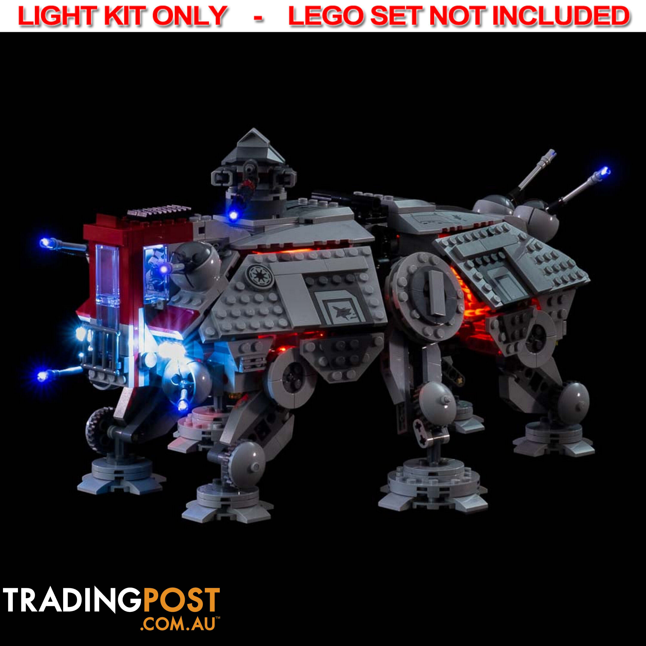 LIGHT KIT for  LEGO AT-TE Walker 75337 - Light My Bricks - 754523893501