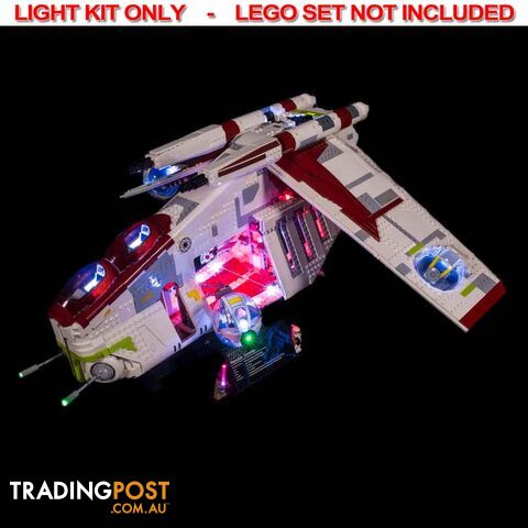 LIGHT KIT for LEGO Star Wars UCS Republic Gunship 75309 - Light My Bricks - 744109767487