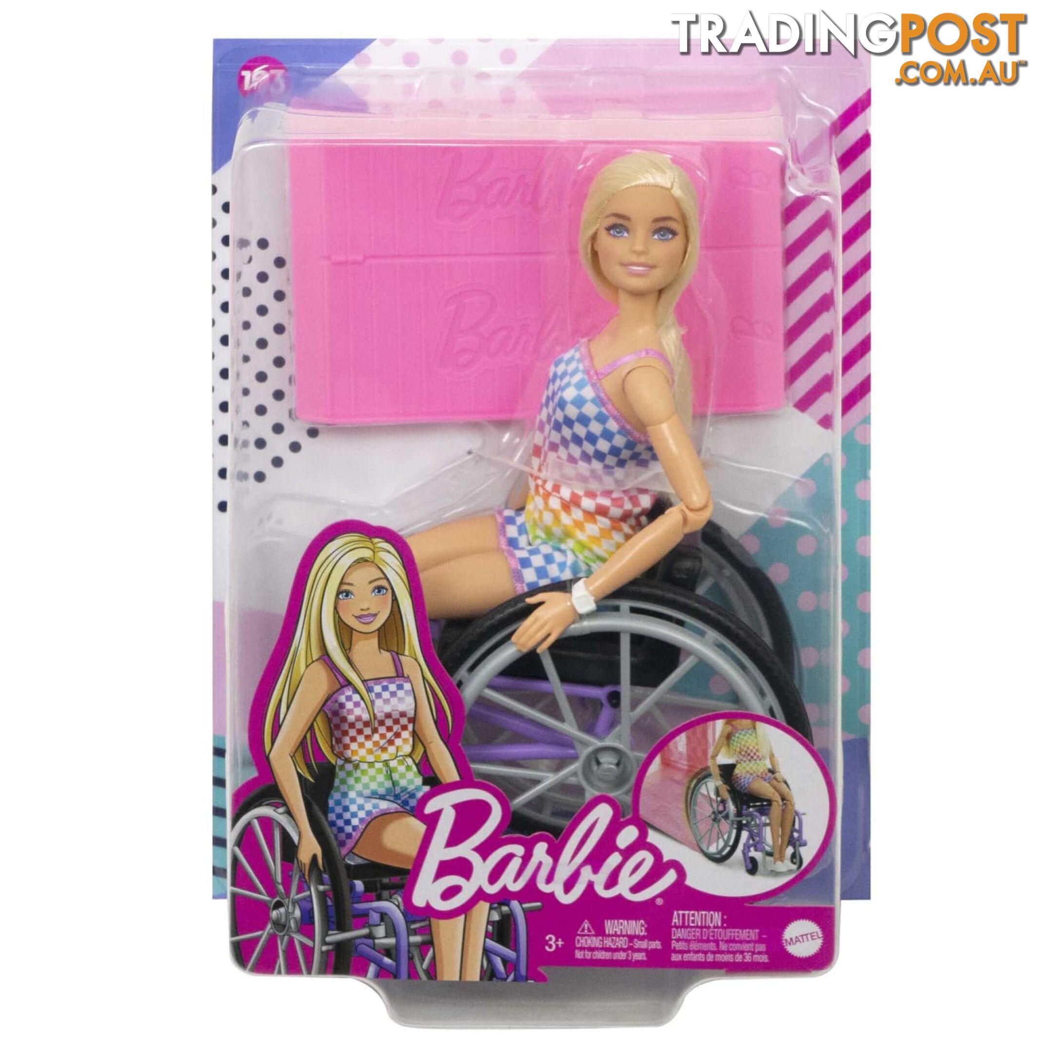 Barbie Doll With Wheelchair And Ramp Blonde Barbie Fashionistas - Mahjt13 - 194735094127