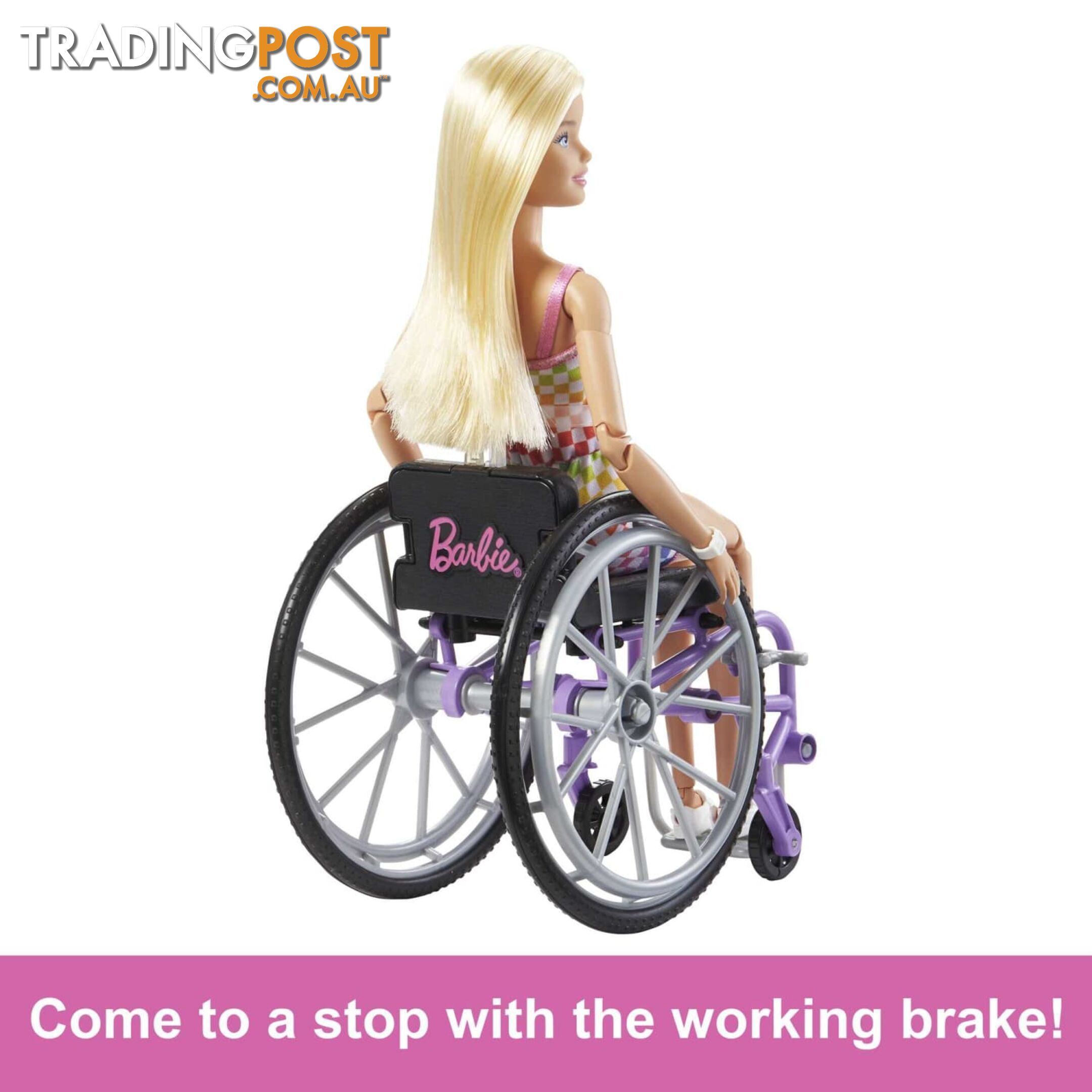 Barbie Doll With Wheelchair And Ramp Blonde Barbie Fashionistas - Mahjt13 - 194735094127