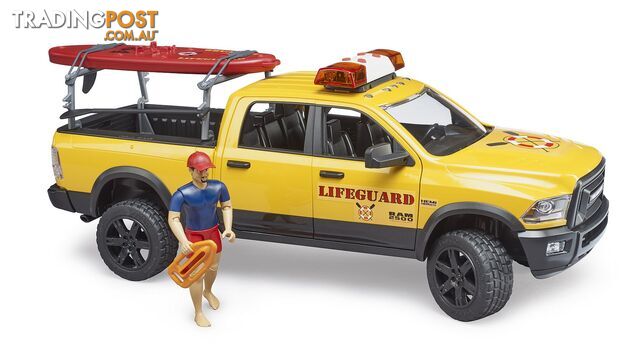 Bruder 1:16 Ram Power Wagon RAM 2500 With Lifeguard Figure Paddle Board - Zi24002506 - 4001702025069