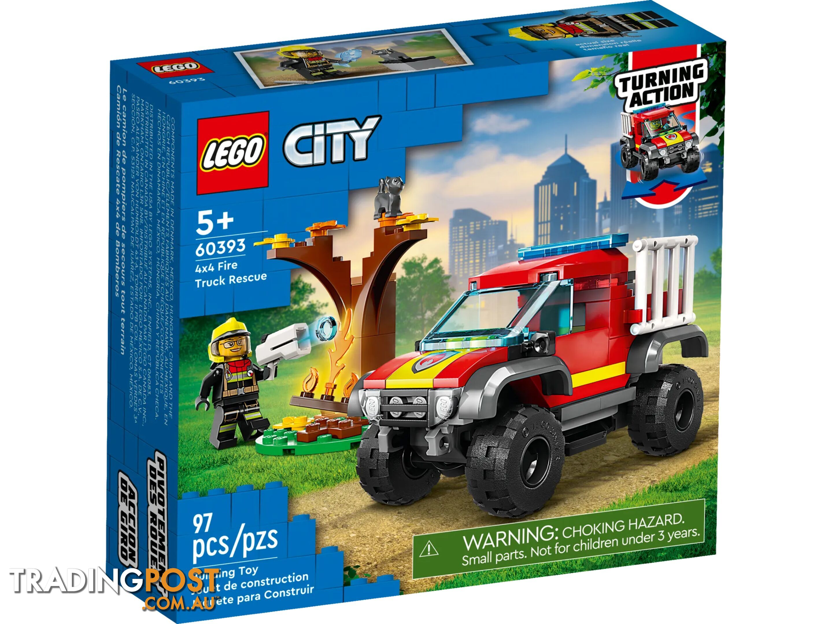 LEGO 60393 4x4 Fire Truck Rescue - City - 5702017416588