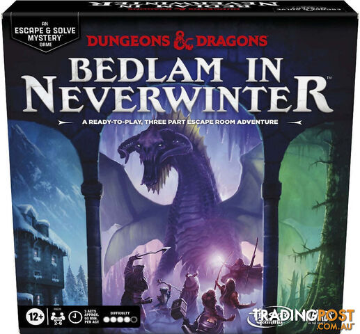 Dungeons And Dragons - Bedlam In Neverwinter An Escape & Solve Mystery Game - Hasbro - Hbf66200000 - 195166214771
