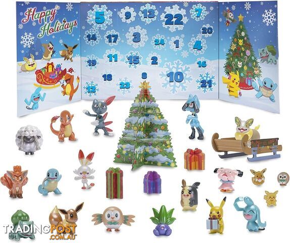 Pokemon - Xmas Advent Calendar 24 Figures - Bgpkw2351 - 191726399278