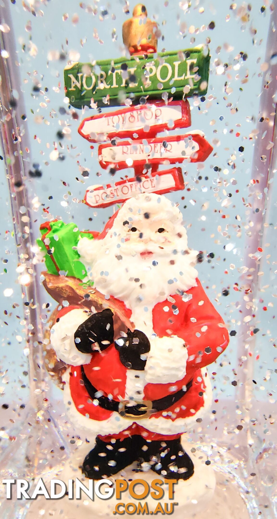 Cotton Candy - Xmas Santa Sign Post Lantern 25cm - Ccxaus07 - 9353468008042