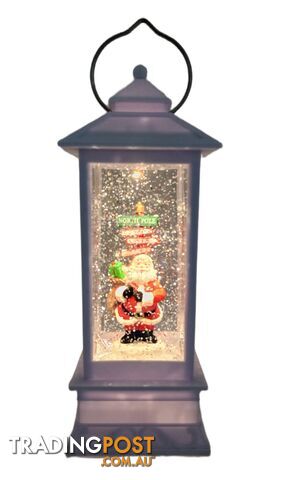 Cotton Candy - Xmas Santa Sign Post Lantern 25cm - Ccxaus07 - 9353468008042