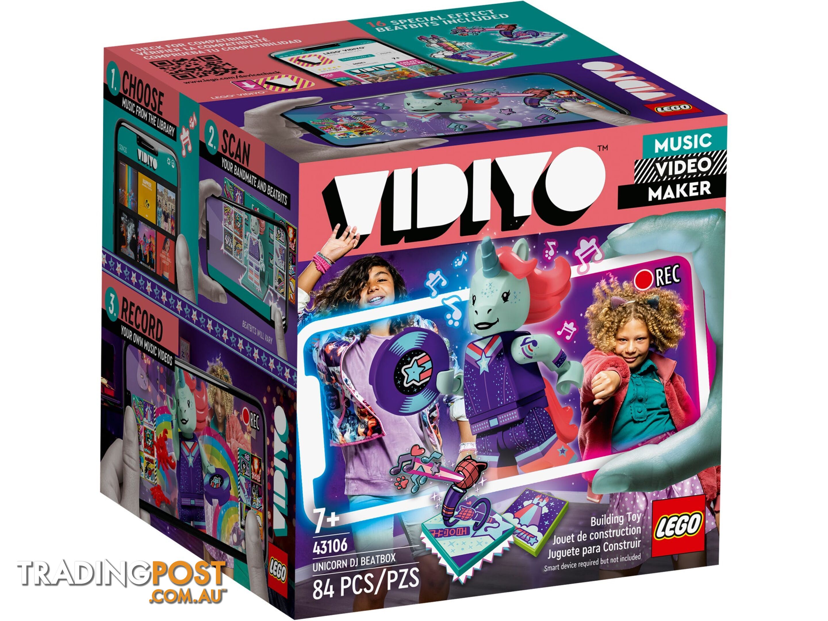 LEGO 43106 Unicorn DJ BeatBox - VIDIYO - 5702016911794