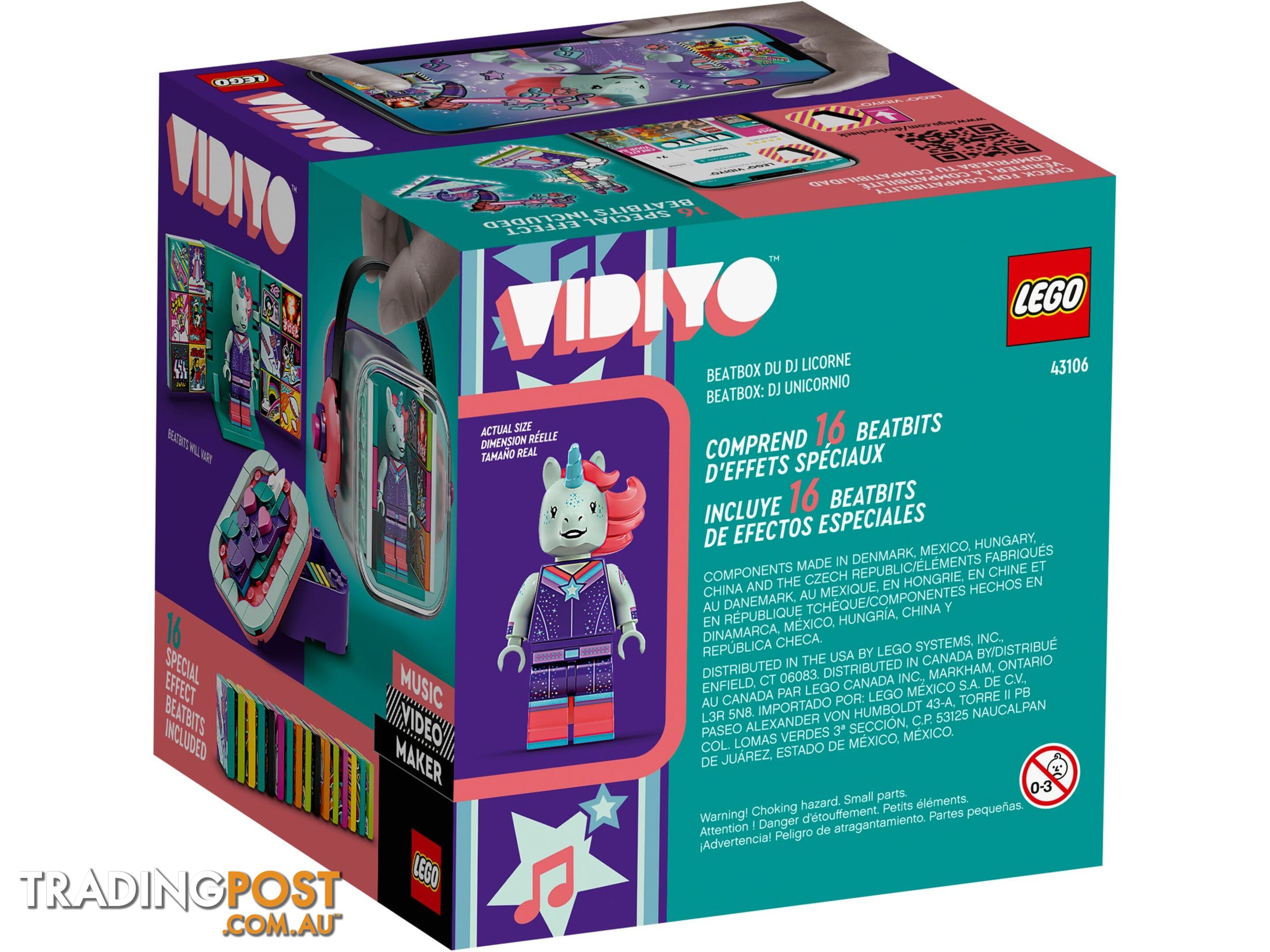 LEGO 43106 Unicorn DJ BeatBox - VIDIYO - 5702016911794