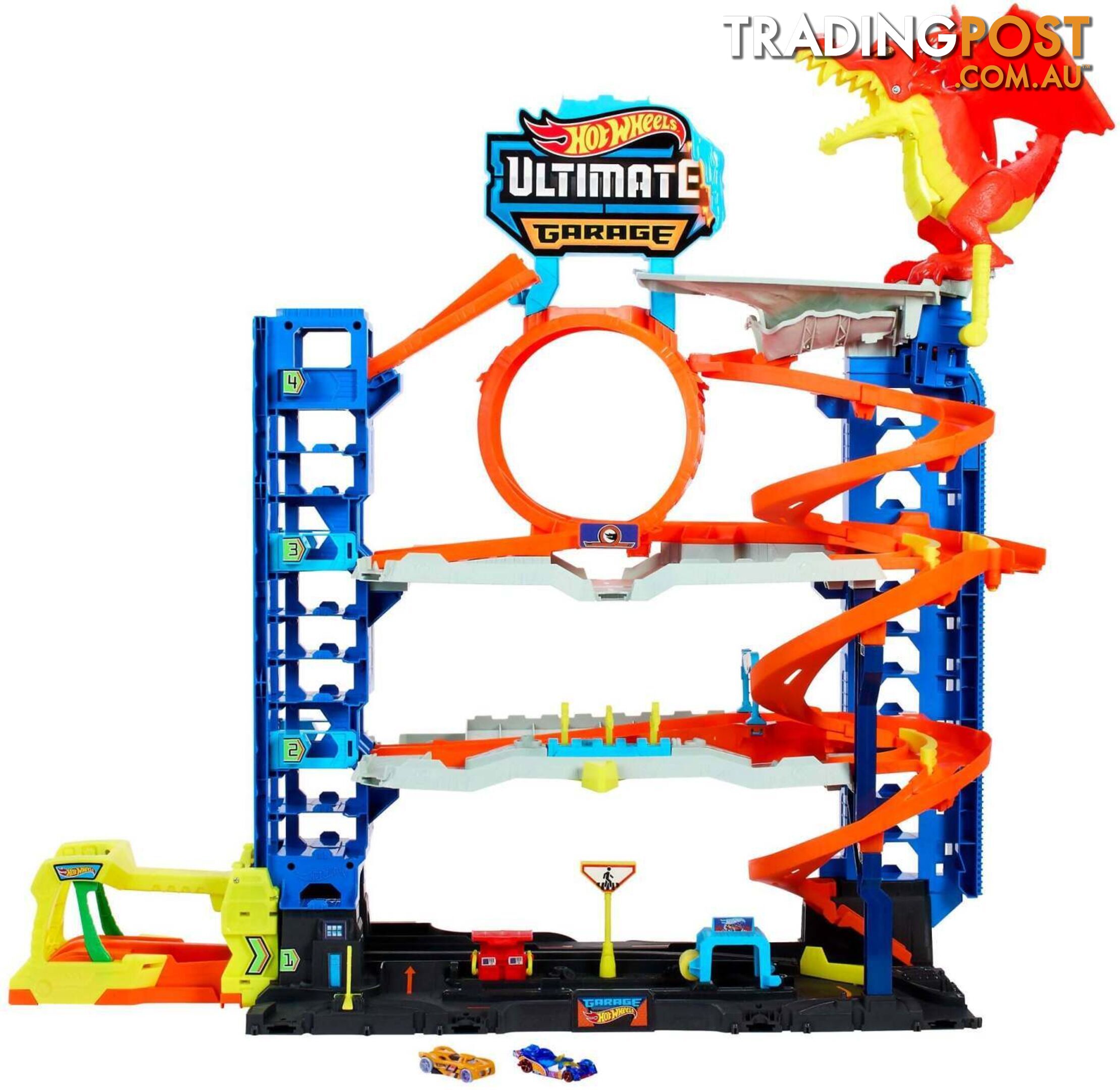 Hot Wheels - City Ultimate Garage Playset With 2 Die-cast Cars Toy Storage For 50+ Cars - Mattel - Mahkx48 - 194735109722