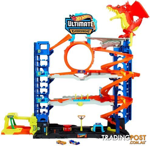 Hot Wheels - City Ultimate Garage Playset With 2 Die-cast Cars Toy Storage For 50+ Cars - Mattel - Mahkx48 - 194735109722