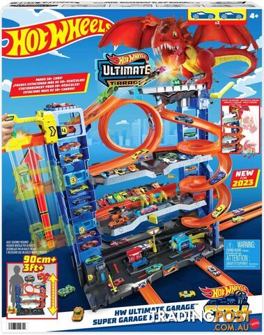 Hot Wheels - City Ultimate Garage Playset With 2 Die-cast Cars Toy Storage For 50+ Cars - Mattel - Mahkx48 - 194735109722