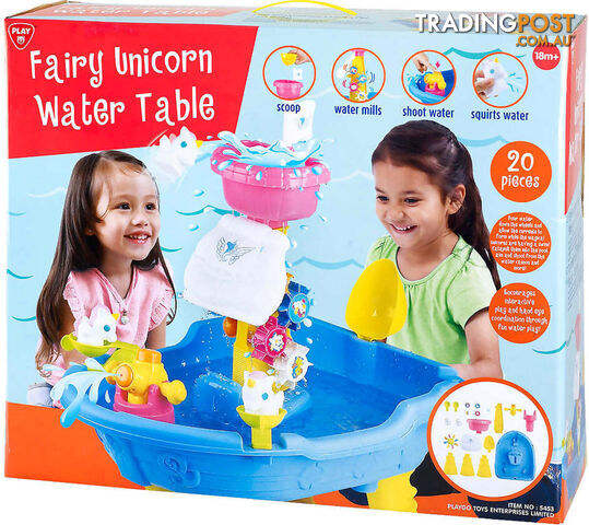 Playgo Toys Ent. Ltd - Fairy Unicorn Water Table - Art66181 - 4892401054531