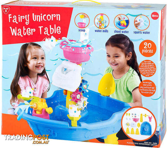 Playgo Toys Ent. Ltd - Fairy Unicorn Water Table - Art66181 - 4892401054531