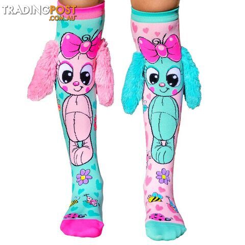 MADMIA -  Socks Kids Age 6y+ Bunny With Fluffy Ears MM108 - 9355645000948