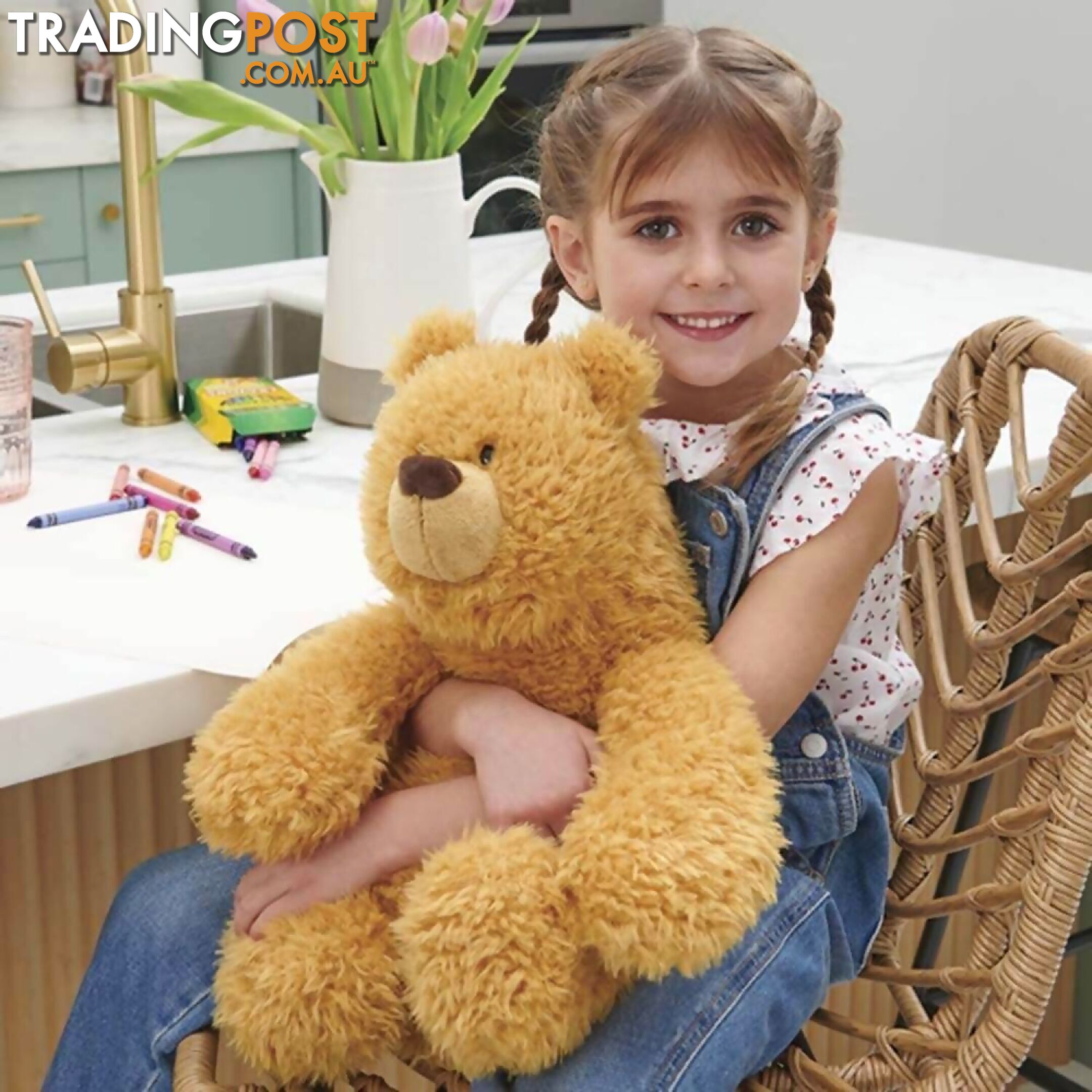 Plush Bear Growler Large Soft Plush Toy 38cm - Jsu6059821 - 778988325483