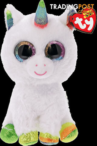 Ty - Beanie Boos - Pixy The White Unicorn Small 15cm - Bg36852 - 008421368525