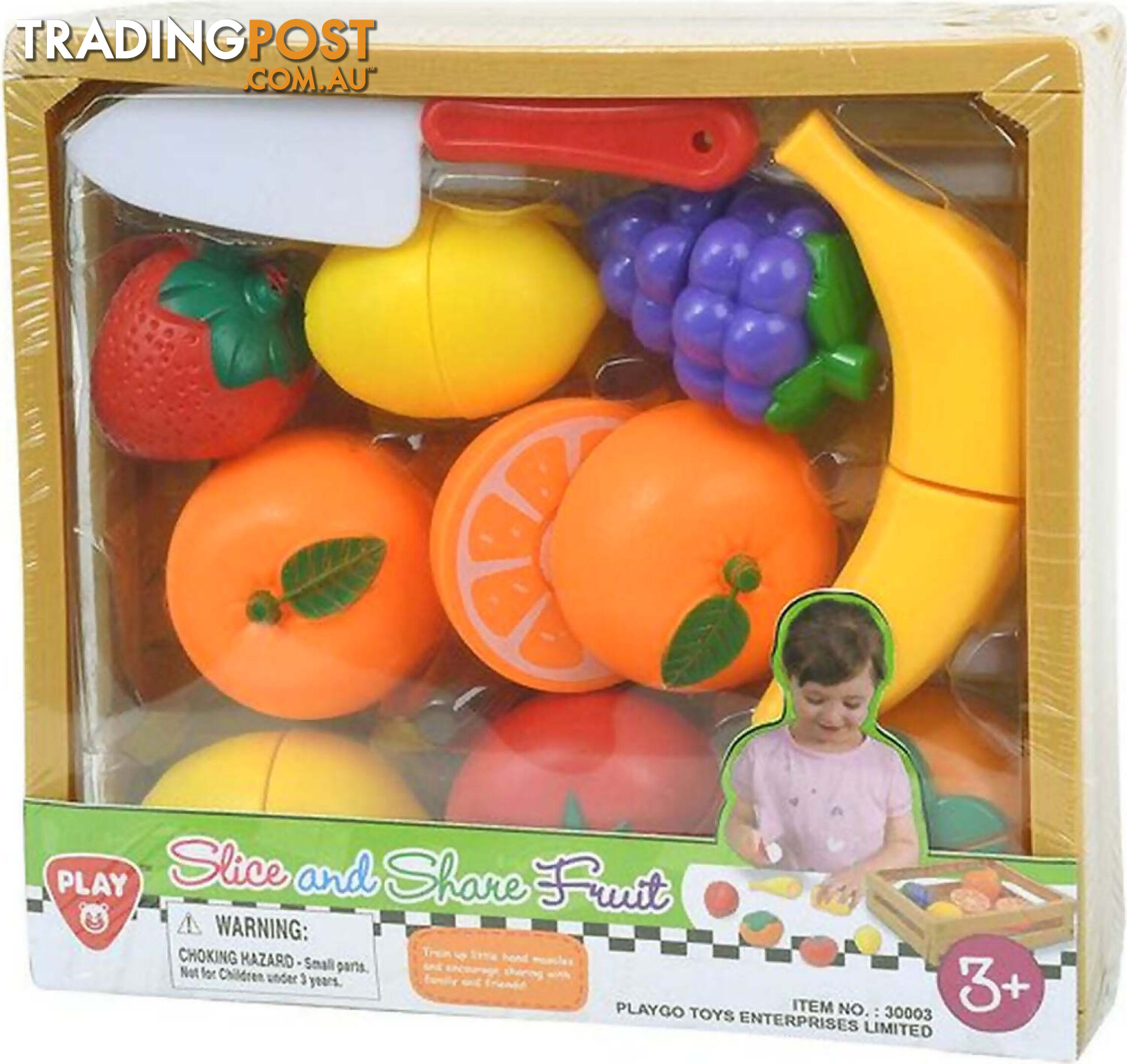 Playgo Toys Ent. Ltd. - Slice And Share Fruit 11 Piece - Art64044 - 4892401300034