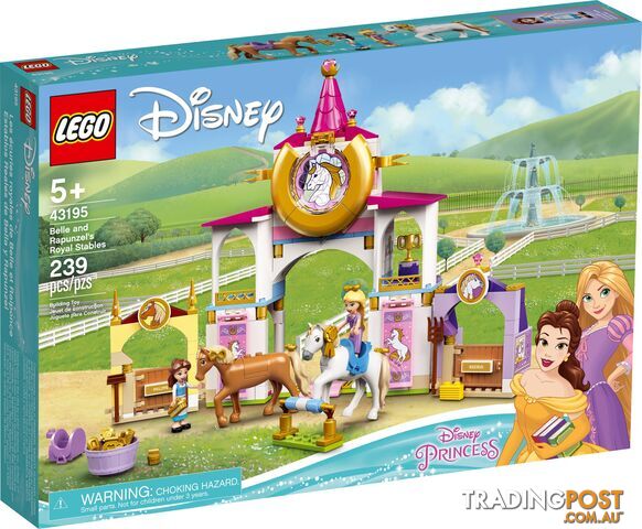 LEGO 43195 Belle and Rapunzel's Royal Stables - Disney Princess - 5702016909661