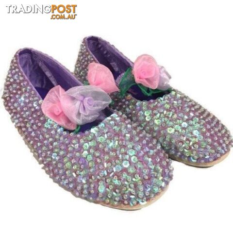 Fairy Girls - Costume Rose Sequin Shoes Lavender Medium - Fgf462lm - 9787303074624