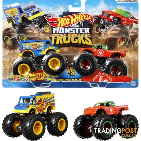 Hot Wheels® - Monster Trucks 1:64 Scale 2-packs - Mafyj64 - 887961705430