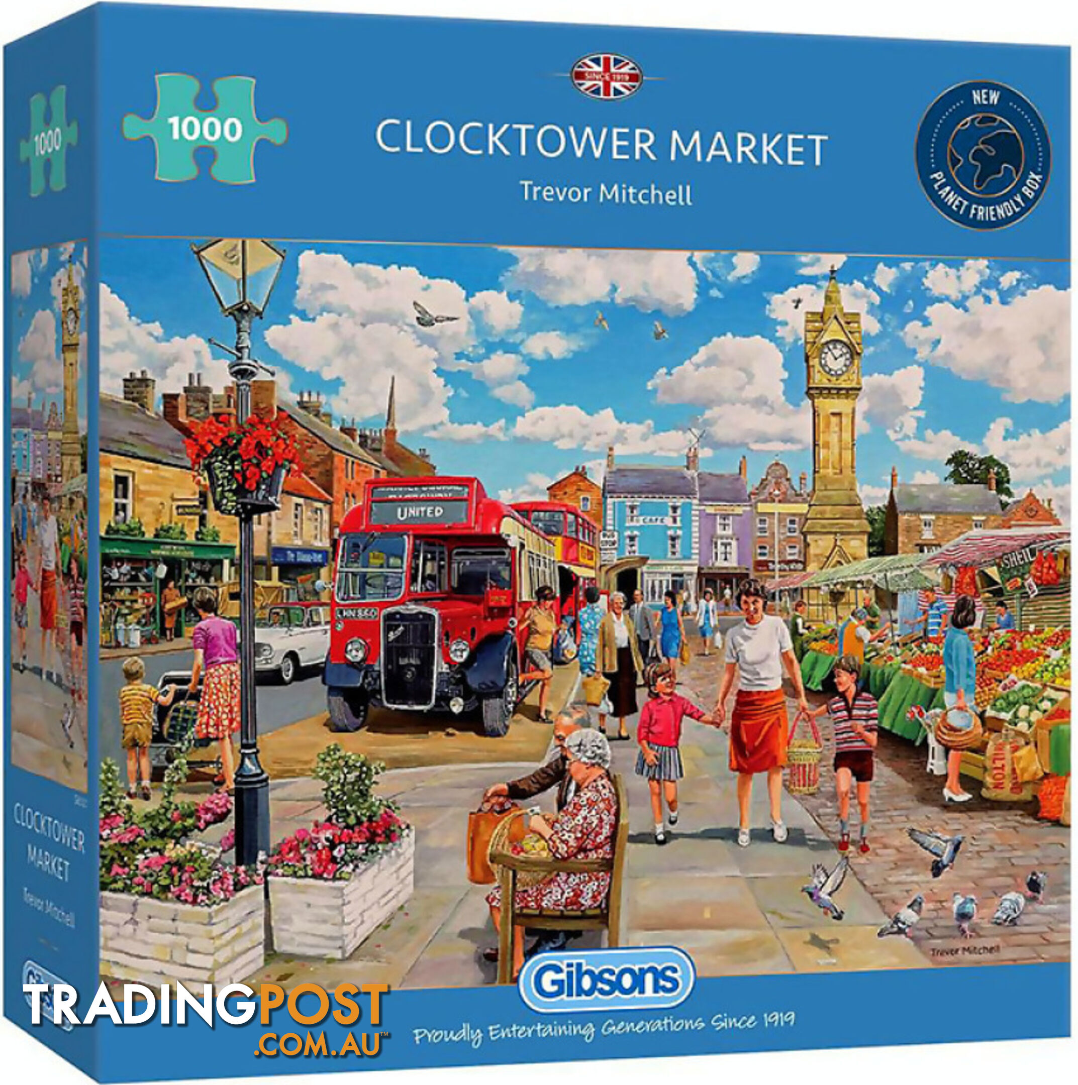 Gibsons - Clocktower Market - Jigsaw Puzzle 1000pc - Jdgib063219 - 5012269063219