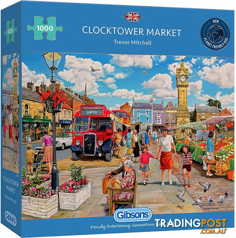 Gibsons - Clocktower Market - Jigsaw Puzzle 1000pc - Jdgib063219 - 5012269063219