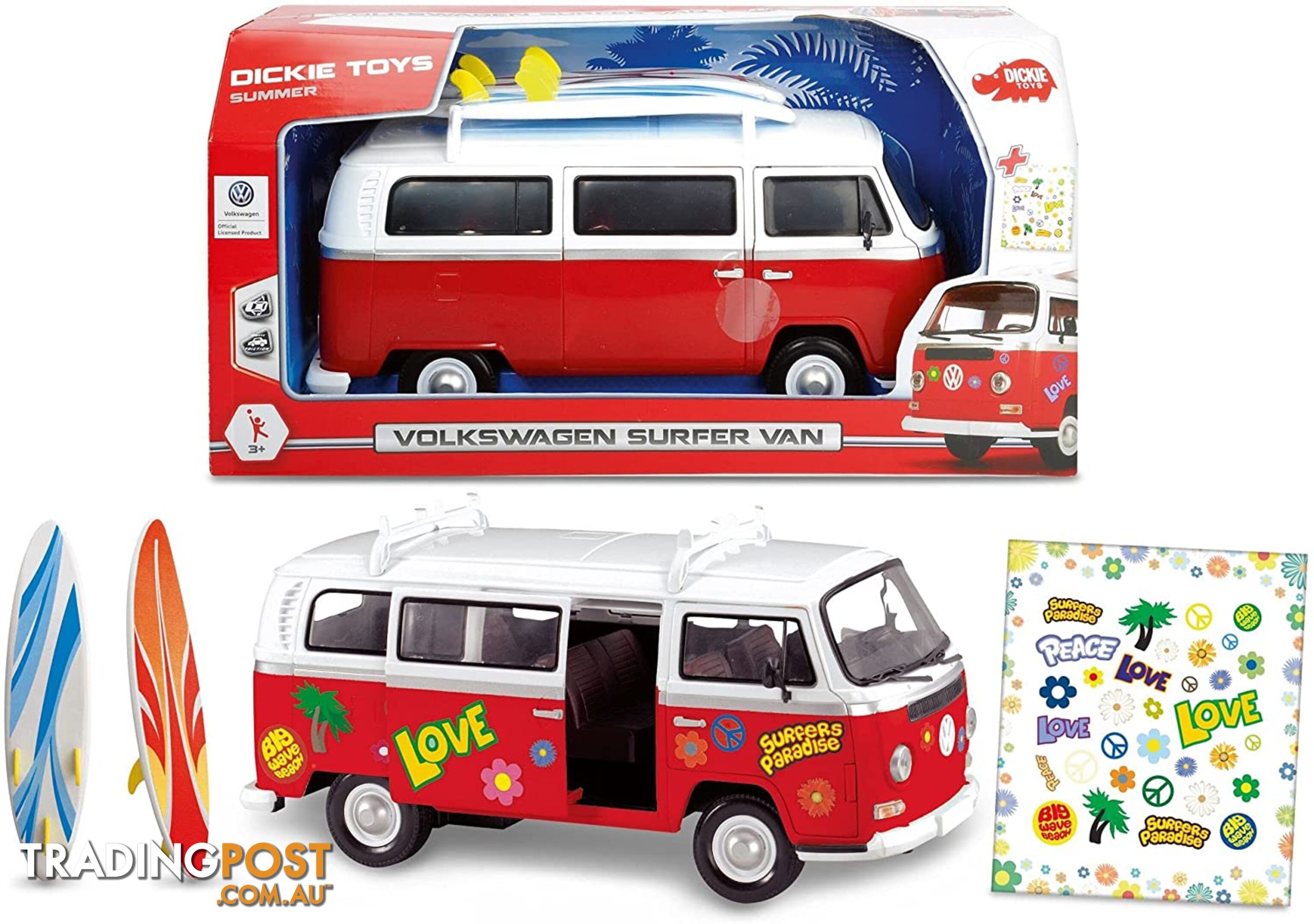 Dickie Toys Vw Surfer Van 32cm Rpdk43154 - 4006333043154