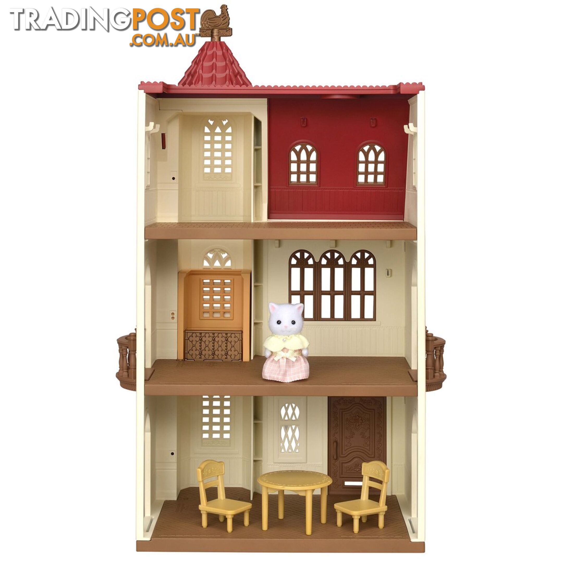 Sylvanian Families - Red Roof Tower Home With Elevator Sf5400 - 5054131054000