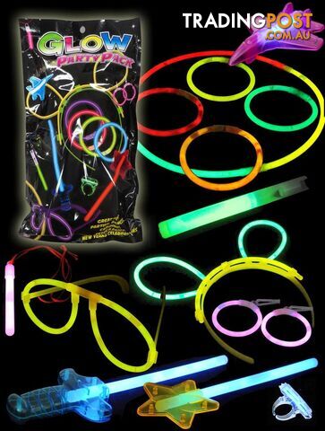 GLOW PARTY 14 PCE PACK - BJGLOW16PARPA - 9355394016504