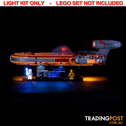 LIGHT KIT for LEGO Star Wars UCS Luke Skywalkerâ€™s Landspeeder 75341 - Light My Bricks - 754523893181