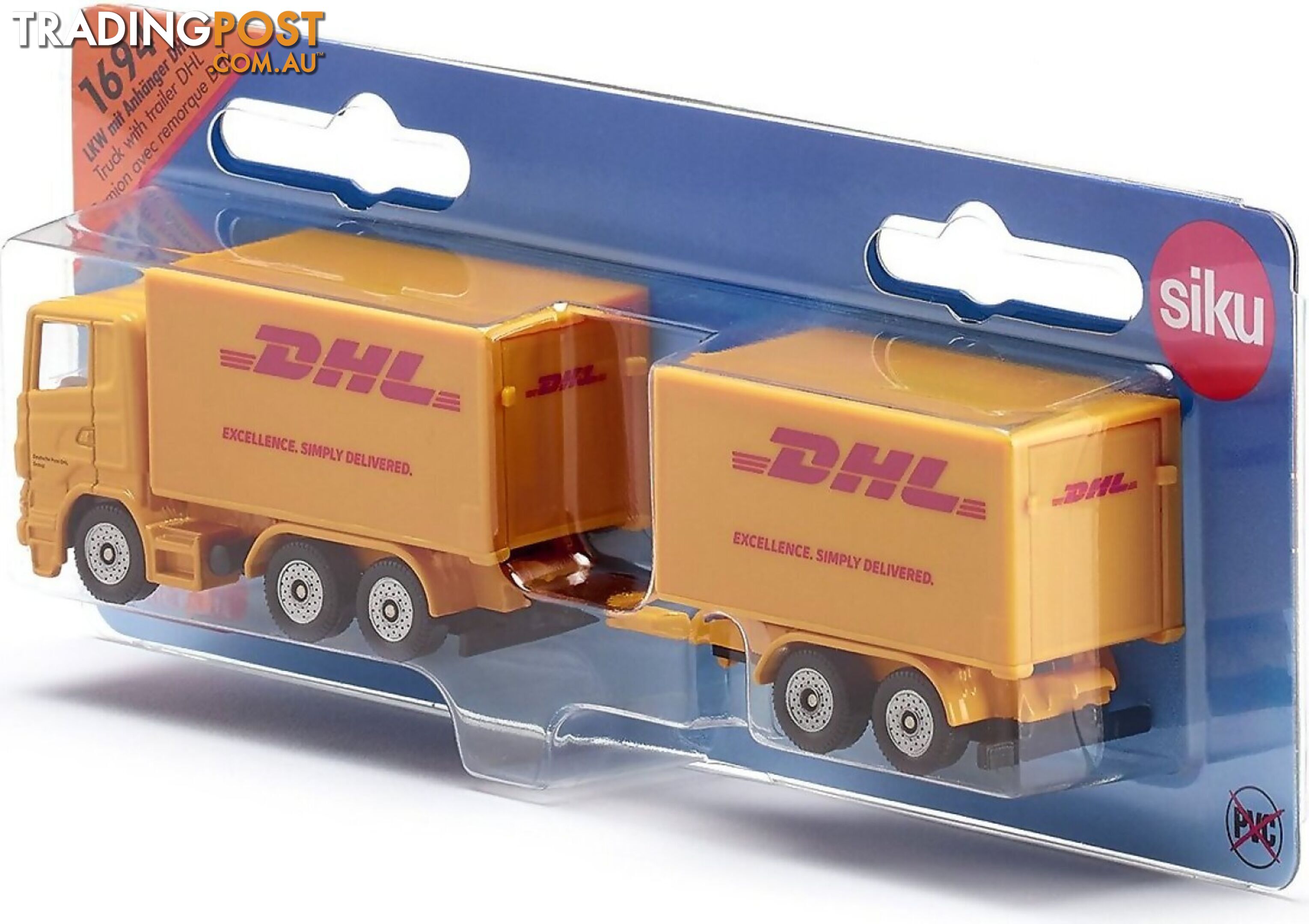 Siku - Dhl Truck With Trailer - Mdsi1694 - 4006874016945