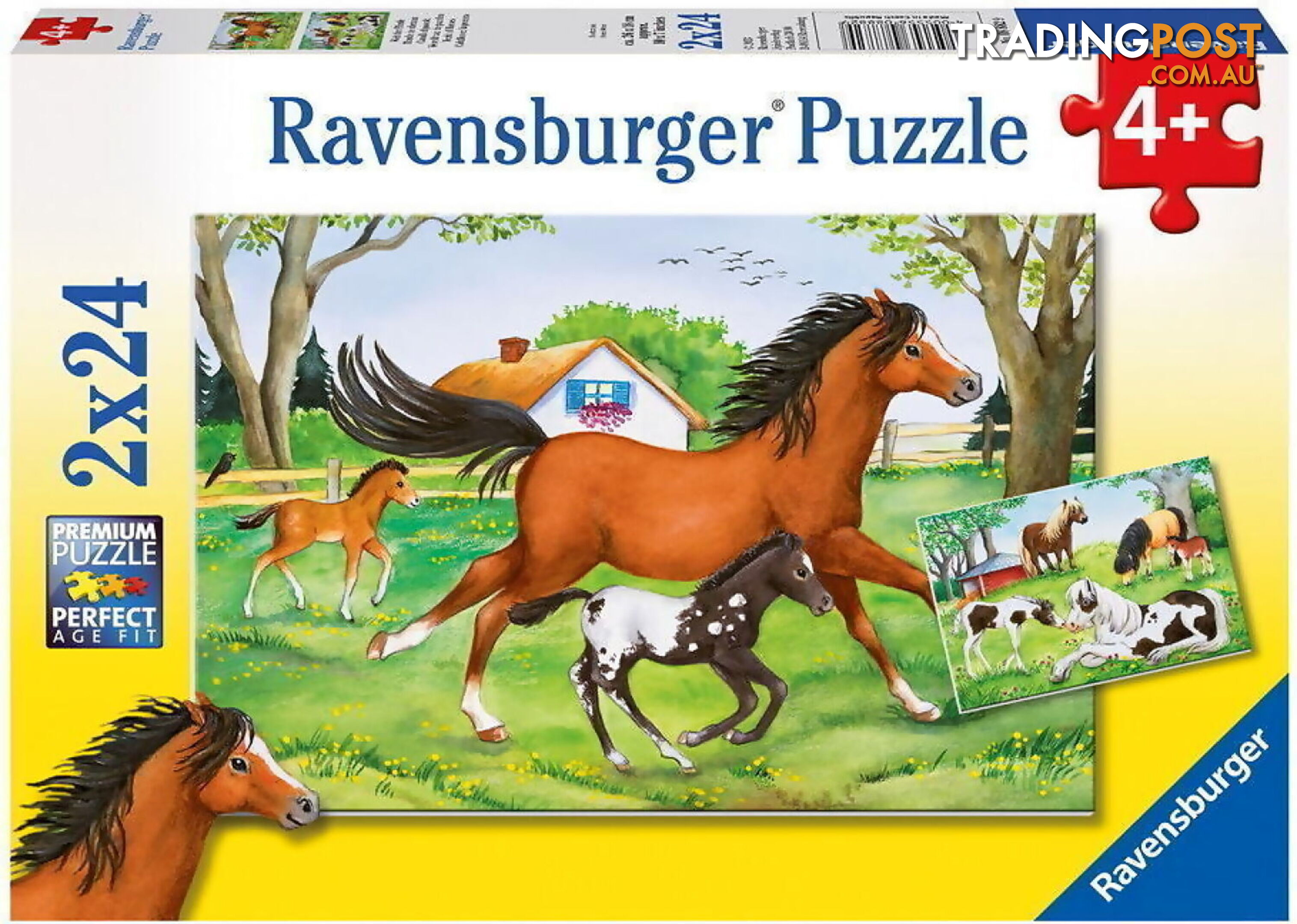 Ravensburger - World Of Horses Jigsaw Puzzle 2 X 24pc - Mdrb08882 - 4005556088829