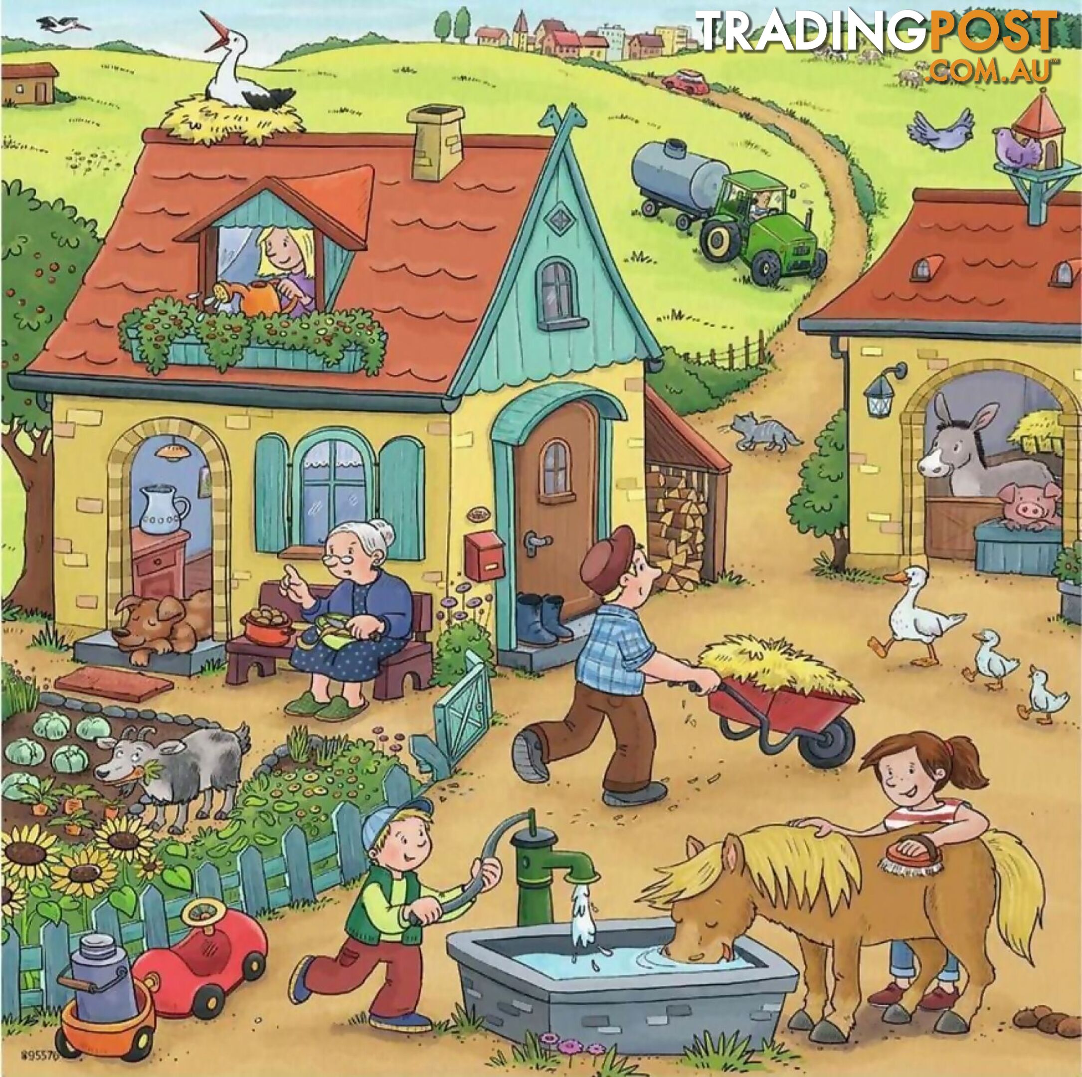 Ravensburger - On The Farm Jigsaw Puzzle 3 X 49pc - Mdrb05078 - 4005556050789