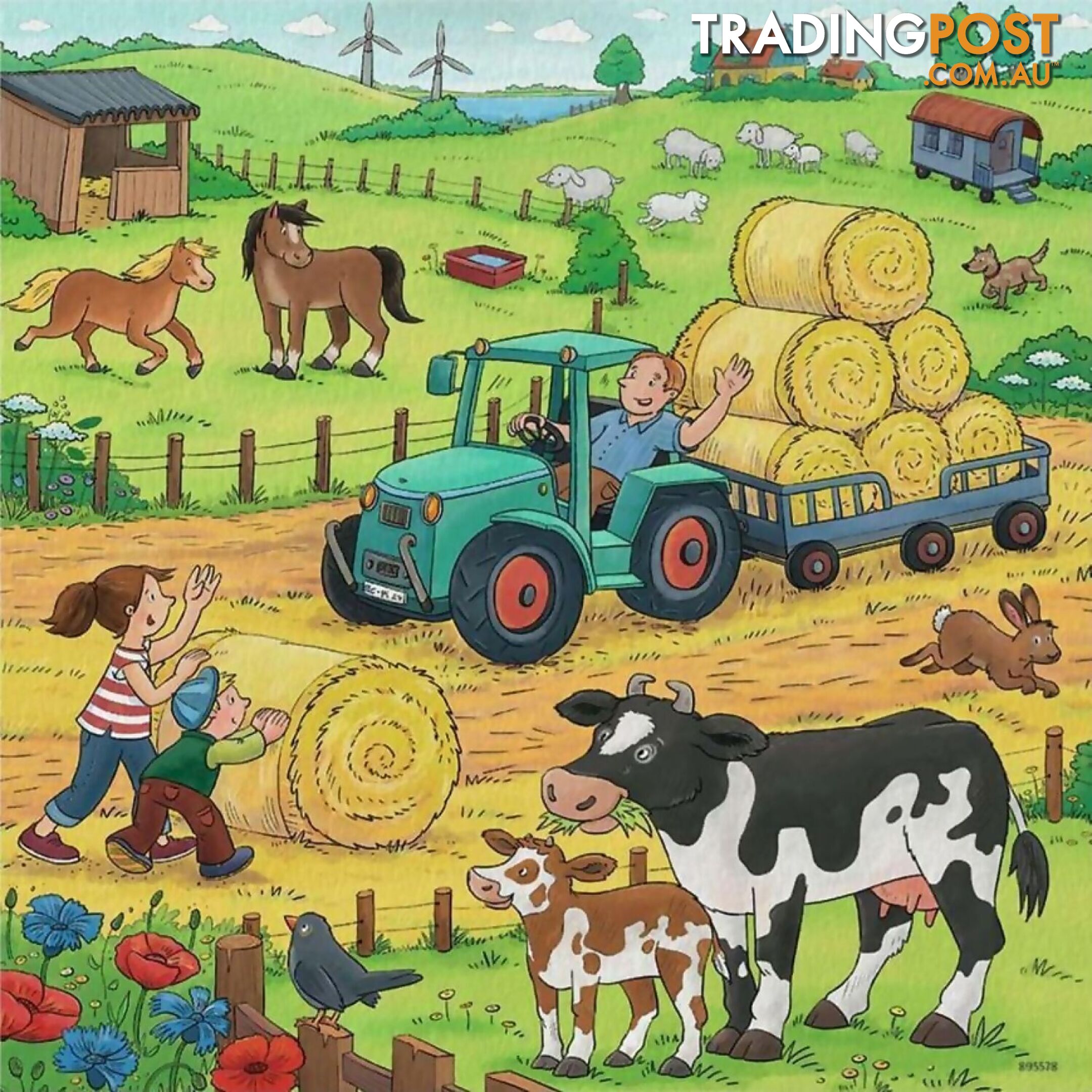 Ravensburger - On The Farm Jigsaw Puzzle 3 X 49pc - Mdrb05078 - 4005556050789