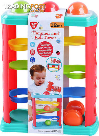 Playgo Toys Ent. Ltd. - Hammer And Roll Tower - Art67187 - 4892401022455